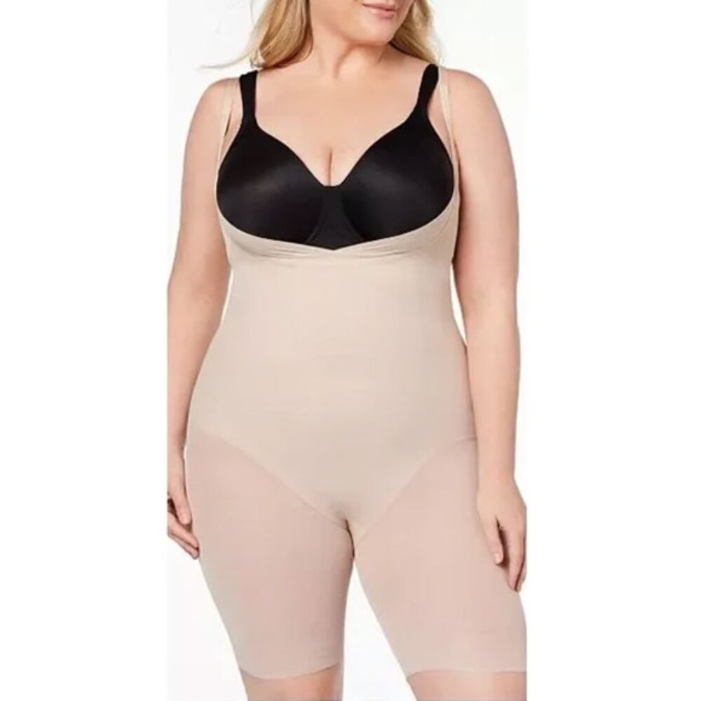NWT Miraclesuit Sexy Sheer Extra Firm Wear Your Own Bra Thigh Slimmer XXL 2781